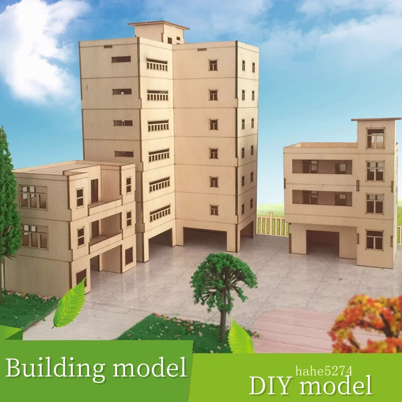 Urban Scene Building Model Handmade DIY Material Set Architecture School  Model