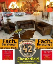  Chesterfield Forrest E Luxus Aniline Leder Garnitur Oberklasse 