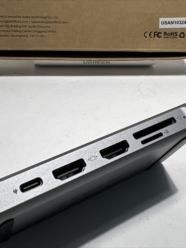 Aglaia 12 in 1 Mini USB C 3.0 Docking Station AG-H12 Portable Hub - Picture 7 of 11