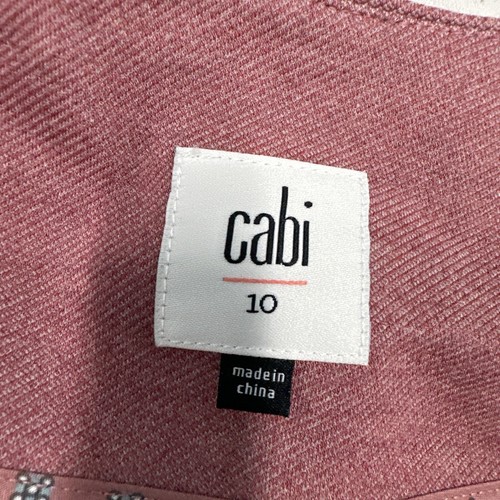 Cabi Applaud Jacket Womens 10 Pink Bloom V Neck 2 Button Closure Stretch 3550 - Picture 7 of 12