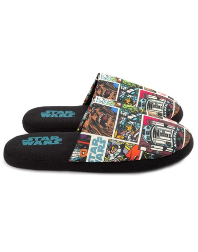 Star Wars Slippers Mens Adults Comic 