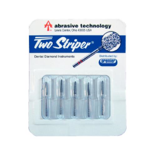 Abrasive Technology 781.8C Two Striper FG Round Taper Coarse Diamond Burs – 5/Pack-543417