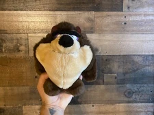 Tasmanian Devil Plush VTG 1993 Stuffed 8" Taz Toy 24K Mighty Star 90s Cartoon