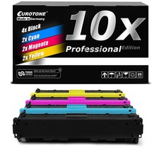 10X Eurotone PRO Toner Replaces HP CF30A CF31A CF32A CF33A 205A CF30A-33A