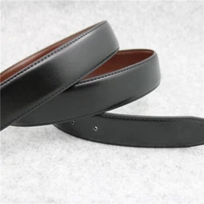 Reversible Men Leather Belt Genuine Leather Strap Pin Buckle Without Buckle New
