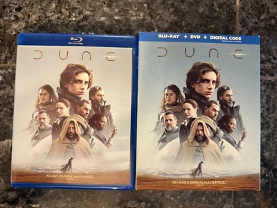 Dune (Blu-ray, 2021) w/ DVD & Slipcover - VERY GOOD
