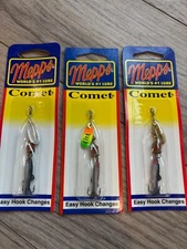 3 NEW Mepps Mino Minnow Spinner 1.25" 1/9oz Gold Hot Firetiger Silver C0M Trout