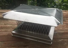 Gelco 19x14x10 Stainless Steel Single-Flue Chimney Cap 5/8" Mesh-14 by 9.25 fit