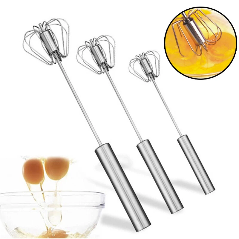 Semi-Automatic Egg Whisk HandPush Egg Beater Stainless Steel Blender Mixer Whis/