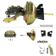 1973-77 Chevrolet Chevelle Fw Mount Power 11 Single Brake Booster Kit Discdisc