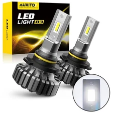 AUXITO B3 9006 HB4 LED Headlight Beam Low High Bulb Conversion Kit Lamp Fanless