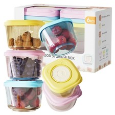 Baby Food Containers - 5 oz Food and Snack Storage Jars with Sealing Lids, Sa...