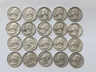 Lot Of 20 90% Silver Pre-1964 Quarters Lot #1
