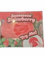 Viral Sunny Days Jumbo Squeezy Strawberry Squishy Toy, Stress Relief Sensory Fun