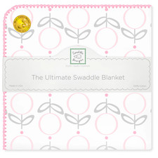 New Ultimate Swaddle Designs Receiving Swaddling Blanket Geo Floral Pink