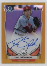2014 Bowman Draft Chrome Pick Gold Refractor 29/50 Taylor Sparks Auto o9a