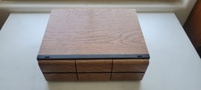 VTG Faux Wood 3 Drawer CD Storage Case Cabinet Holds 66 CDs