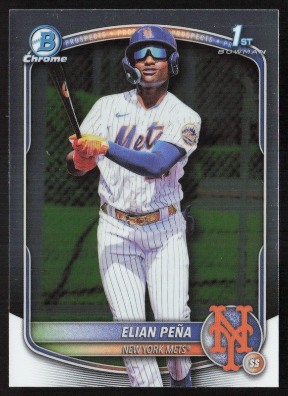 2025 Bowman Chrome Prospects Elian Pena #BCP-155 GS1-5