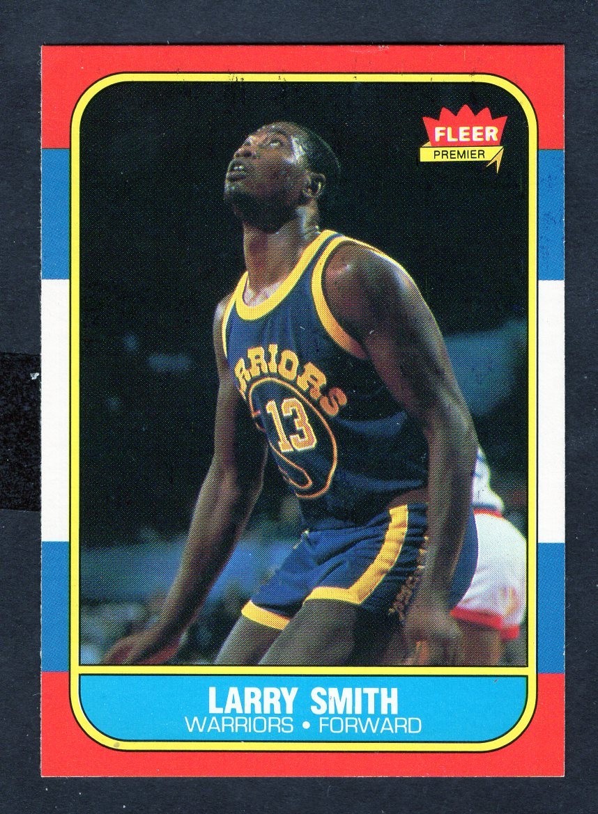 1986/87 FLEER LARRY SMITH CARD NO:104 B NEAR MINT MINT CONDITION
