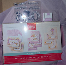 STAMPIN UP  Paper Pumpkin Kit KEY TO MY HEART Ink Stamps  Cards NEW