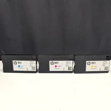 HP 951 Cyan Magenta Yellow Ink Cartridges 3 pack EXP 08/26 & 10/26 (CR314FN) OEM