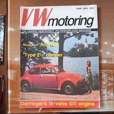 VW Motoring magazine June 1985 Golf Classic Volkswagen Audi 90 Formula Vee