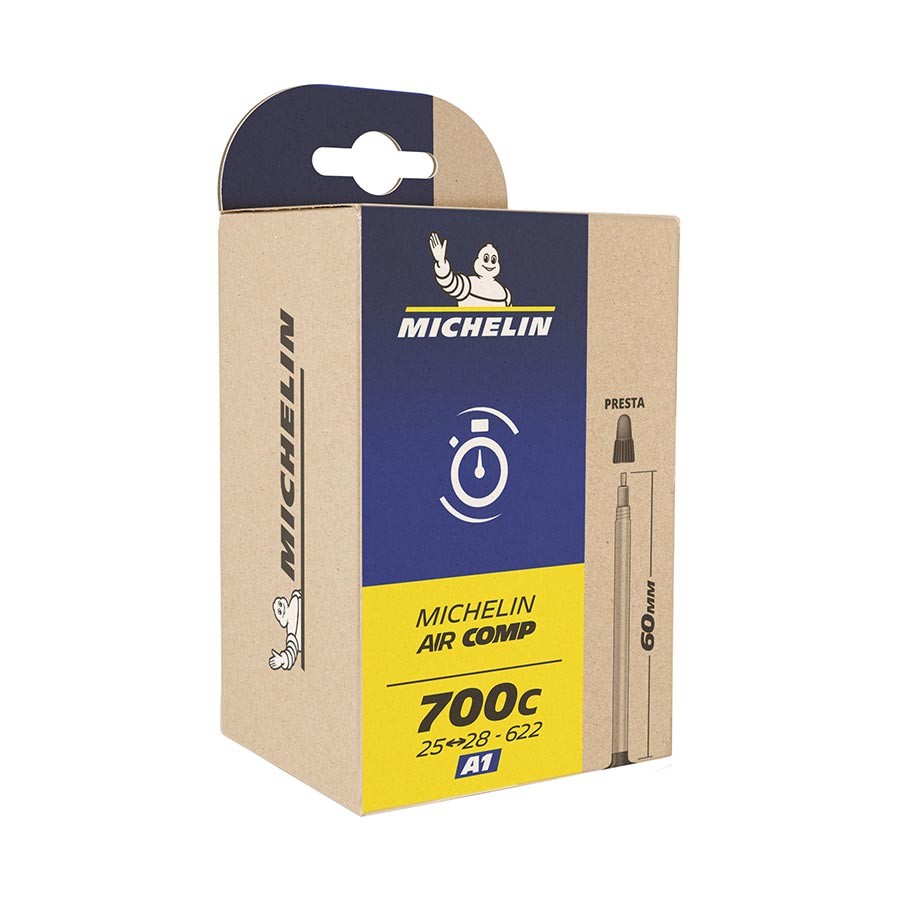 Michelin Aircomp Ultralight Butyl Presta Tube for 700C Road 