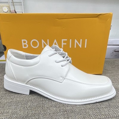 Bonafini Kids J-201 Alexis White Dress Shoes Memory Foam Crease-Resistant Size 5