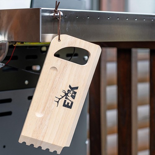 Bristle-Free Grill Scraper - Natural Rubberwood BBQ Cleaning Tool for Grates ... - Picture 3 of 9