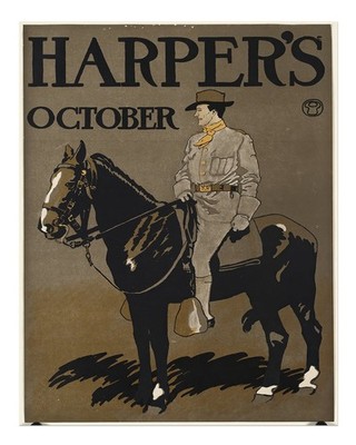 Vintage Pferdereiter Wandkunst Klassisches Harper Design Equestrian Wa