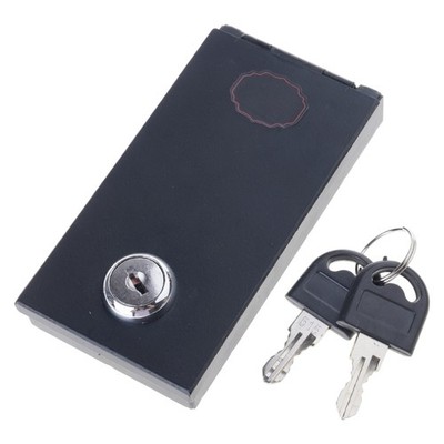 Travel Ready Metal Security Cash Holder with Key Lock Portable Money Storage Box