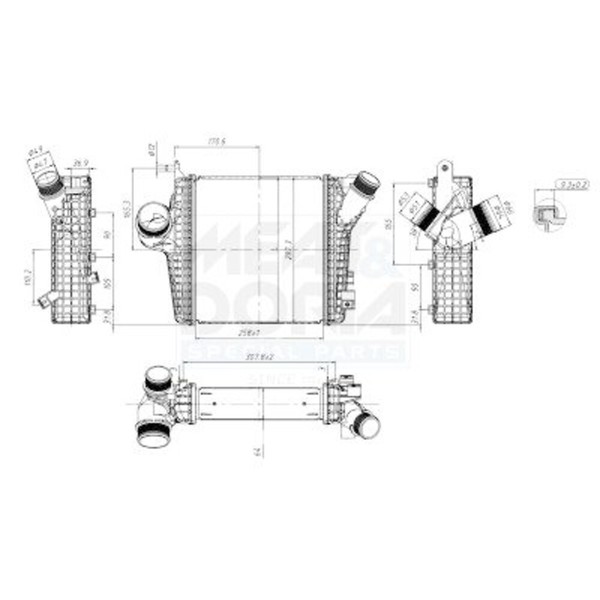 LadeluftküHler FüR Audi Q7 4MB Q8 4MN VW Touareg 15-19 4M0145804P-image