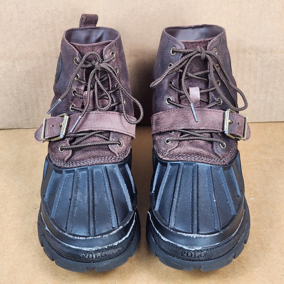 Polo Ralph Lauren Oslo Botas Impermeáveis Masculinas Camurça/Borracha Tam 5.5 (UE 38) EXCELENTE ESTADO - Imagem 3 de 4