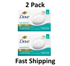 Dove Beauty Bar Soap Sensitive 4 Bars for Sensitive Skin Fragrance Free 2 Pack