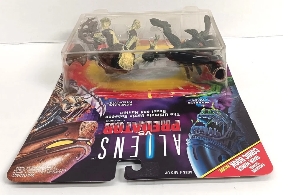 ALIENS VS. PREDATOR WARRIOR ALIEN & RENEGADE PREDATOR KENNER TOYS 1993 UNOPENED - Image 4 of 4