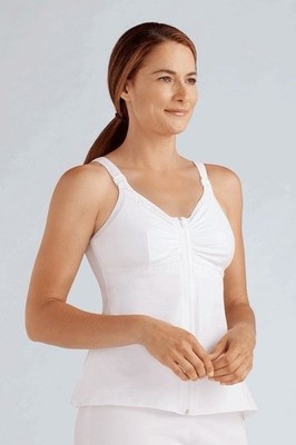 Amoena Hannah Post-Surgical Garment 2860 - White Size Medium C/D NWT