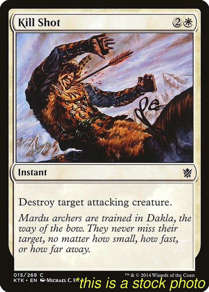 Magic Kill Shot Khans of Tarkir 15 Lightly Played