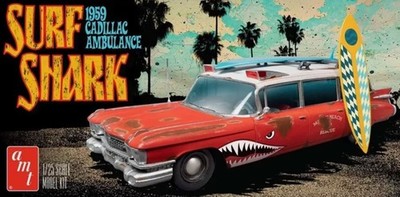 AMT, CADILLAC Ambulance 1959   Surf Shark zum Zusammenbauen und Lackieren, 1/...