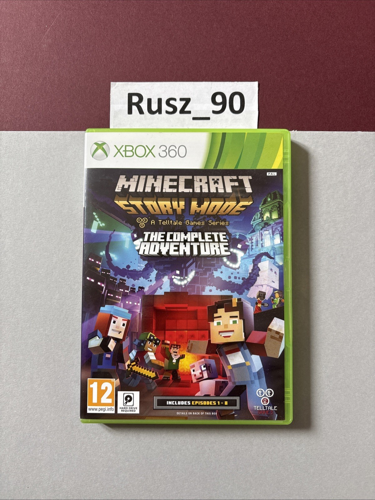 Minecraft Story Mode: The Complete Adventure Xbox 360 PEGI 12 UK PAL IN VG COND