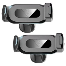  2 Pcs Vent Phone Mount Car Holder Arch Bracket Mobile Navigation