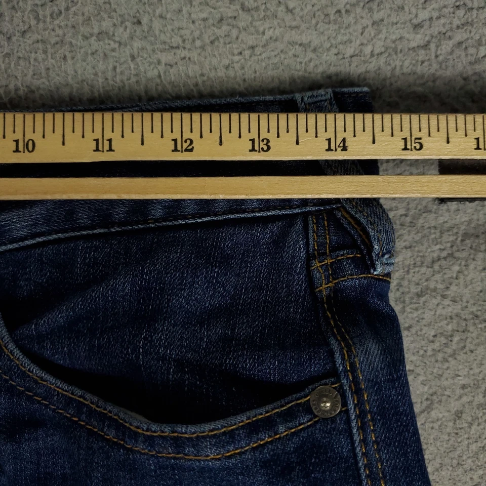 Guess Jeans Mens Size 28x32 Blue Falcon Bootcut Distressed Denim Pants - Image 4 of 4