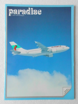 INFLIGHT MAGAZINE AIR NIUGINI 1988 ROUTE MAP TICKET JACKET BROCHURES