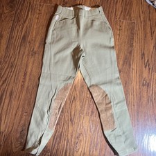 The Tailored Sportsman Tan Trophy Hunter Breeches 24R Side Zip Mid Rise