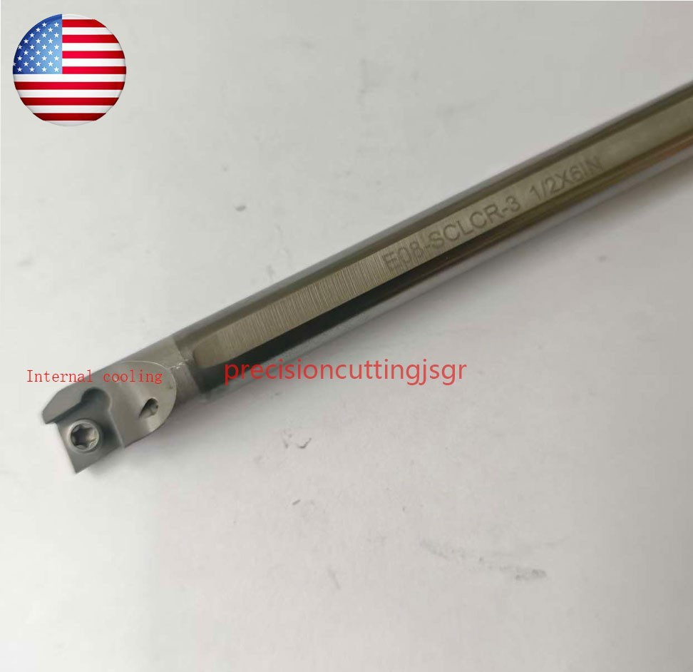 TOOL ZIMI Solid Carbide Boring Bar 1/2" x 6.00" E08-SCLCR3 (CCMT 32.51) USA
