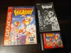 Dynamite Headdy (Sega Genesis, 1994) CIB Complete in Box w/ Manual, Tested!