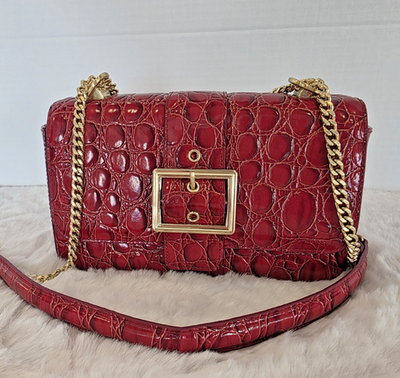 ⚘️New BRAHMIN Rosa Belt Buckle SRIRACHA VANDERBILT Crossbody