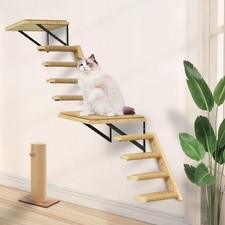 Cat Wall Shelves Stairs Cat Wall Furniture Mounted, 2PCS Cat Shelves  2PCS 4...