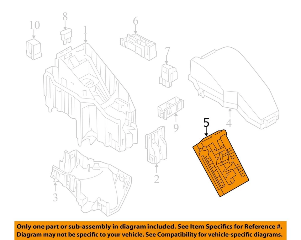 Nissan Altima 2011-2013 caja de fusibles caja de fusibles módulo de relé 284b71aa1a R725N Foto 3 de 4