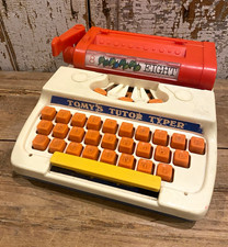 TOMY Tutor Typer Preschool Toy Typewriter Vintage 1977 Age 4-7