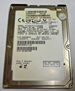 HITACHI ***HTS541612J9SA00*** 120 GB *** SATA HDD Notebook 2,5 Zoll #NFP1375